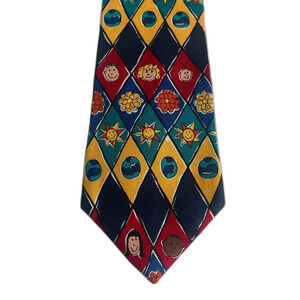 Vintage Save the Children World Peace Silk Necktie Tie